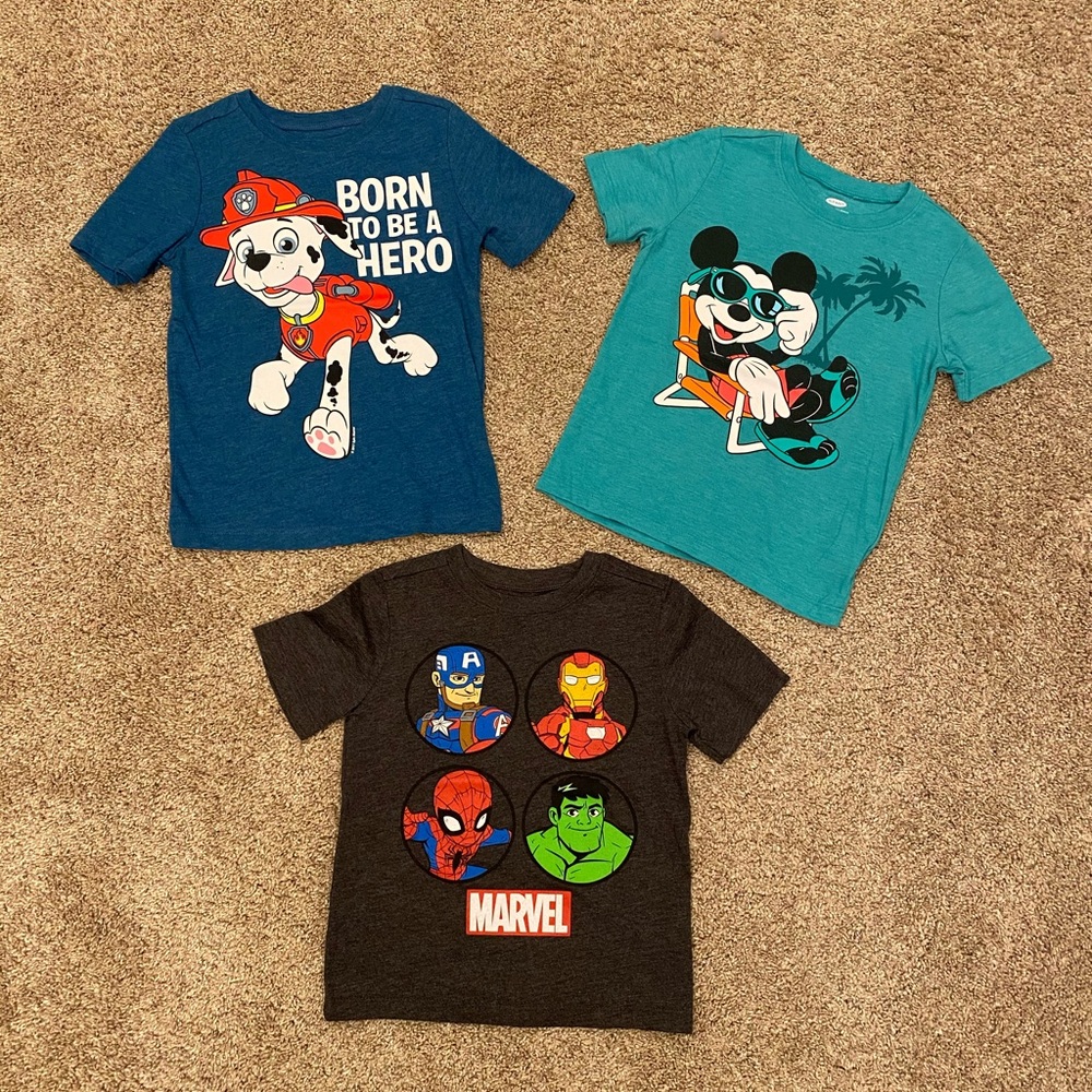 Old Navy (3) 4T/4A Short Sleeve Collectabilitees! - Picture 1 of 5